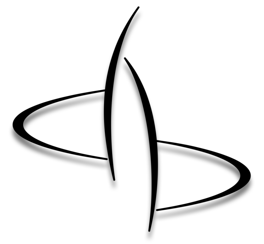 Logo db avec mes initiales qui sont formées d'arcs aux points arrondies, et qui donnent l'impression d'anneaux